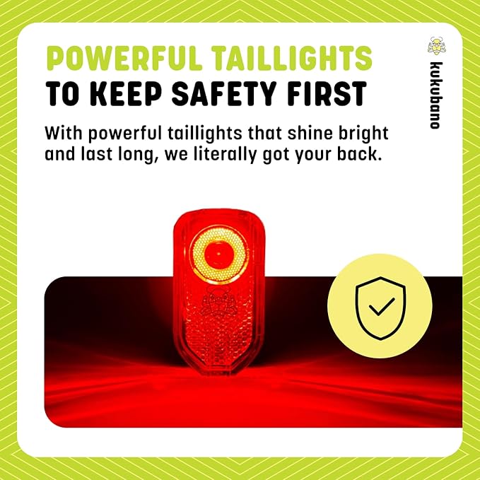 LED Bike Light Set, USB Rechargeable Headlight and Taillight, Waterproof for E-Bikes, Scooters, and Mountain Bikes