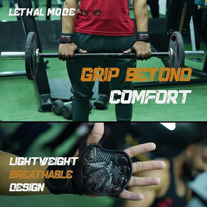Workout Gloves for Men & Women – Fingerless Weight Lifting Gloves with Wrist Support for Gym, Crossfit, and Exercise – Durable Grip for Weightlifting, Cycling & Training