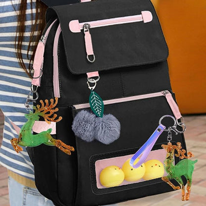 2 Pieces Deer Christmas Resin Molds Silicone, 4 Cavities Large Elk Christmas Ornament Silicone Molds for Family Christmas Tree Decorations, Gifts, Resin Art Craft, Keychains