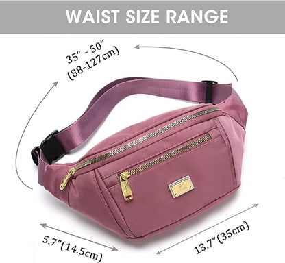 DAITET Crossbody Fanny Pack for Men&Women,Large Waist Bag & Hip Bum Bag with Adjustable Strap for Outdoors Workout Traveling Casual Running Hiking Cycling