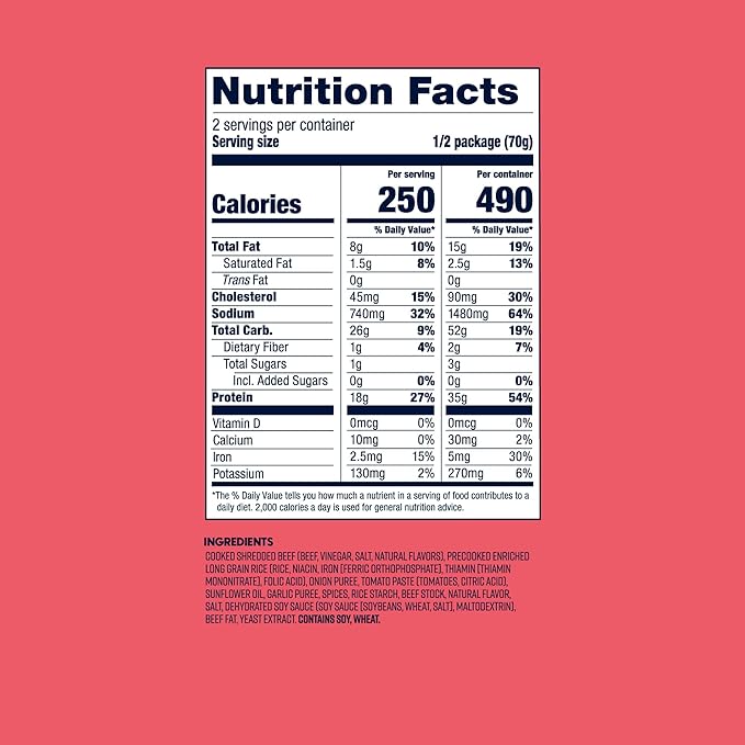 BIGHORN Mountain Food Spicy Mexican Birria and Rice - freeze dried meals for backpacking food - dehydrated camping food for backpacking meal - just add water - great taste - 2 servings