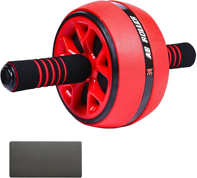 AB Wheel Roller, Exercise Abdominal Fitness Wheel, Work-out Strength-Training Roller, 12"W