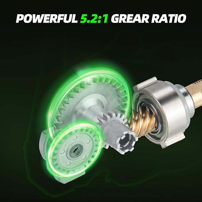 RUNCL Merced II Spinning Reel – 5.2:1 Gear Ratio, Max Drag 22.05 LB, Lightweight, Interchangeable Left/Right Hand, Ideal for Freshwater & Saltwater, Available in 2000, 3000, 4000, 5000 Models