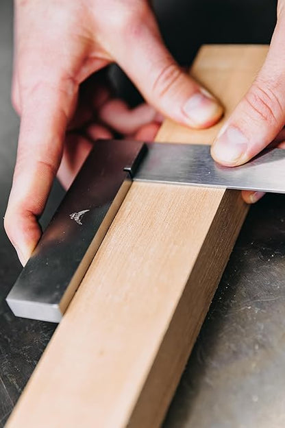 PEC Tools Machinist Square Precision Engineer Wide Seat Square 90 Right Angle Ground Hardened Steel Angle Ruler 9 x 6 Inch, Suitable for Woodworking and Precision Layout Work