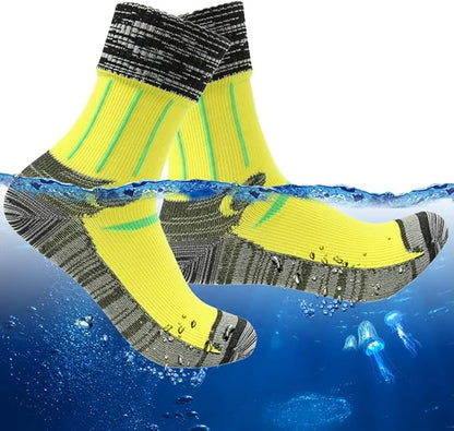 RANDY SUN Waterproof Socks, Unisex Hiking Wading Trail Running Kayaking Crew Socks