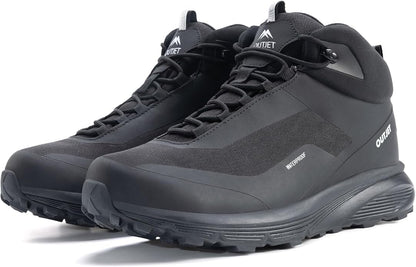 Men's Waterproof Hiking Boots Lightweight Comfortable Breathable Outdoor All-Terrain Trekking Ankle Boots