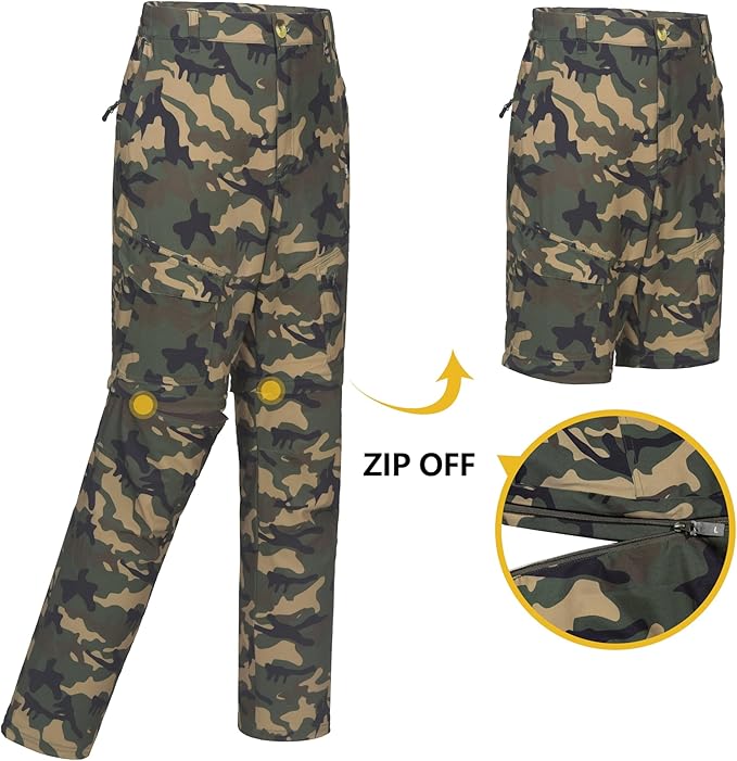 Little Donkey Andy Men's Outdoor Sports Two Section Trousers Mountaineering Hiking Hiking