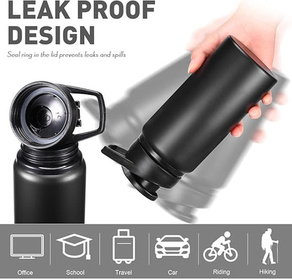 Mimorou 16 Pack Aluminum Water Bottles with Snap Lid Aluminum Reusable Sports Lightweight Leak Proof Water Bottles Bulk for Gym Hiking Cycling Sports Outdoor(17 oz)