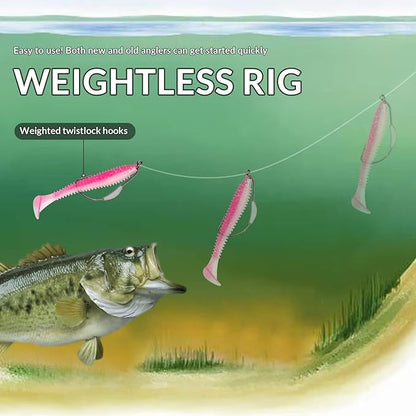 THKFISH Fishing Weights Sinkers Set, 60PCS Fishing Sinker Drop Shot Weights Kit,Drop Shot Rig Wacky Hooks for Saltwater Freshwater Bass Fishing