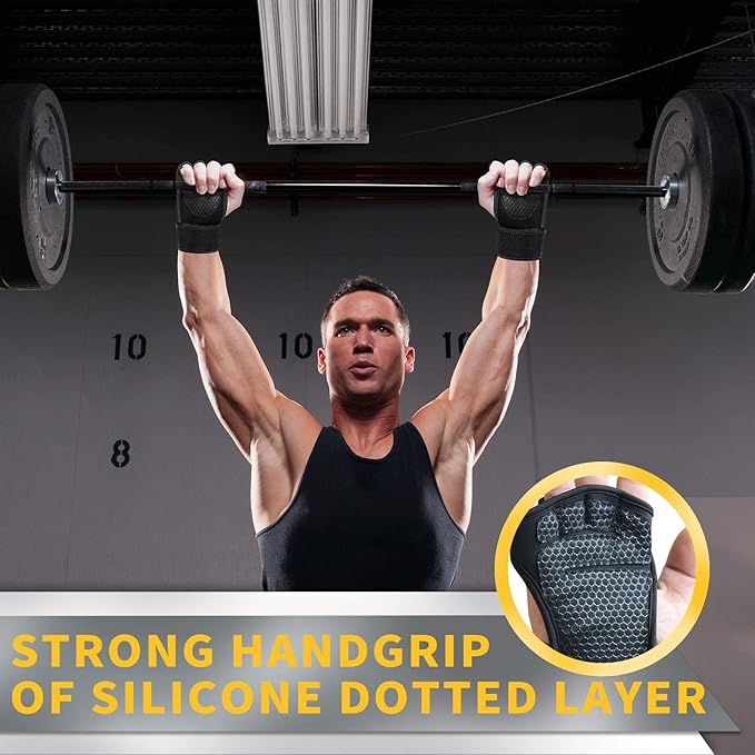 Gym Gloves for Men Women, Padded Weightlifting Wrist Wrap Workout Exercise Glove