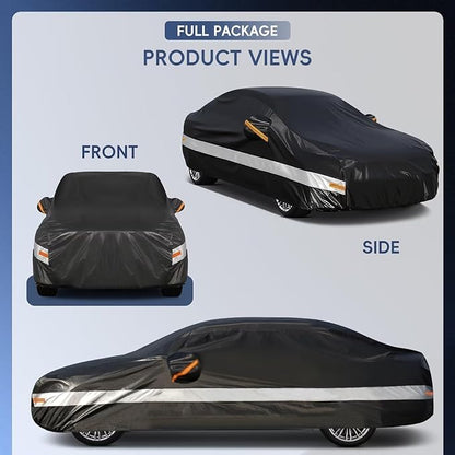 Sedan Car Cover Custom Fit 2008-2025 Honda Accord, 100% Waterproof Breathable Outdoor Car Covers, Sun Rain Dust Snow Protection. (Ships from US Warehouse, Arrive Within 3-7 Days)