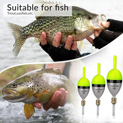 THKFISH Fishing Bobber Slip Bobber Fishing Floats for Crappie Balsa Bobbers for Panfish,Walleye,Salmon Floatage
