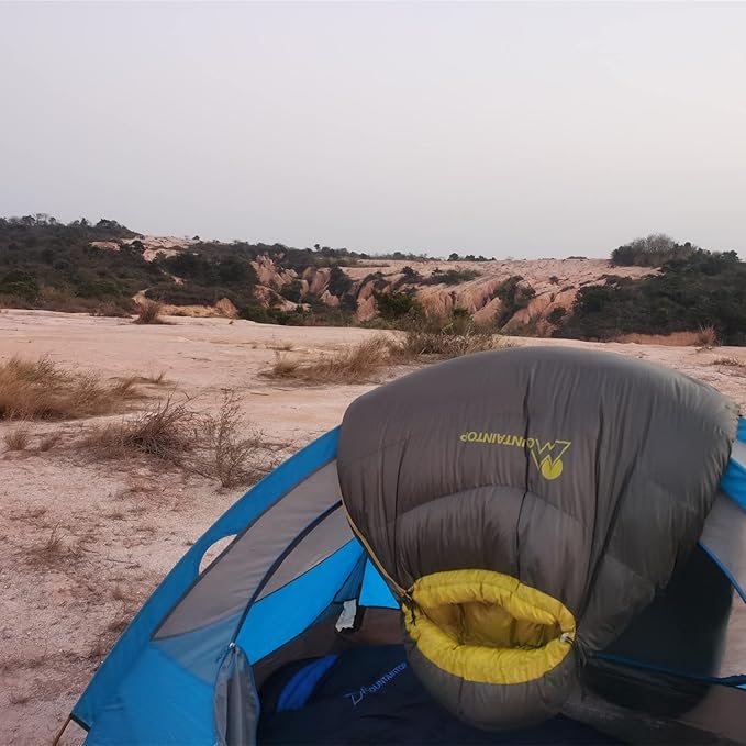 Mountaintop Ultralight Mummy Down Sleeping Bag 650 Fill Power Duck Down Suits for 32 Degree F for Camping Hiking Backpacking