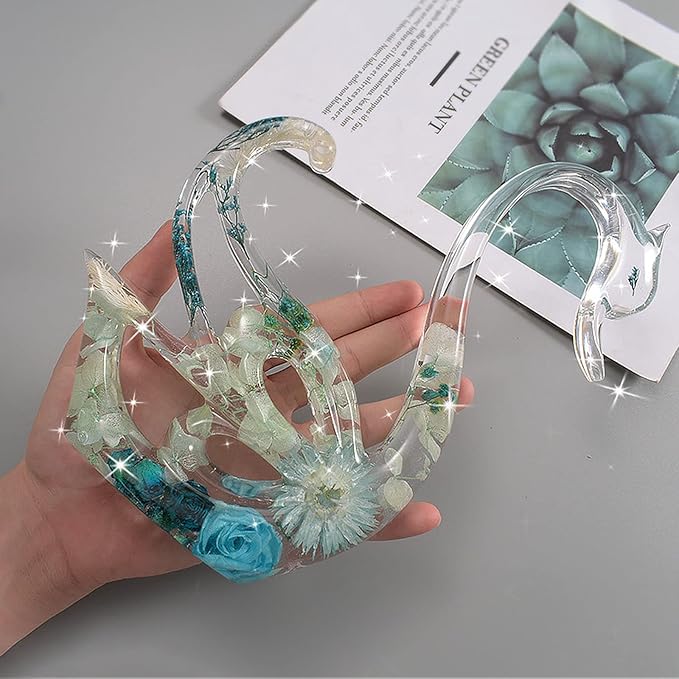 Large Swan Resin Molds,Couple Swan Silicone Epoxy Moulds,3D Animal Ornament Resina Casting Mold for DIY Resin Crafts,Cabinets Decor,Home Office Decoration,Wedding,Valentine