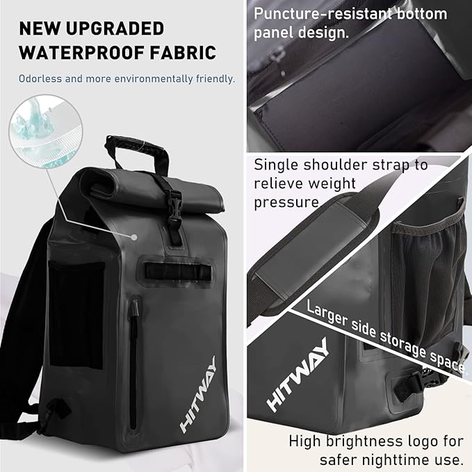 HITWAY 3 in 1 Bike Bag Waterproof Bike Pannier Bag 29L Large Capacity Bike Rack Bag Professional Cycling Accessories for Bicycles