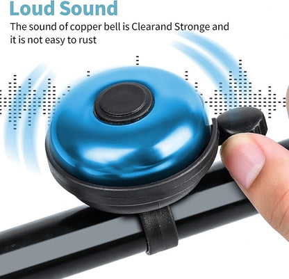 Classic Bike Bell, Aluminum Bicycle Bell, Loud Crisp Clear Sound Bicycle Bike Bell for Adults Kids