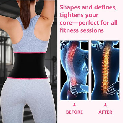 MORECOO Waist Trainer for Women/Men, Waist Sweat Band, Stomach Wrap, Belly Band Sweat Belt, Body Shaper Belt