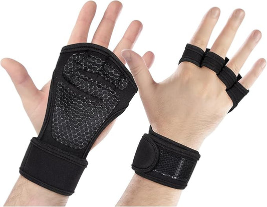 Gym Gloves for Men Women, Padded Weightlifting Wrist Wrap Workout Exercise Glove