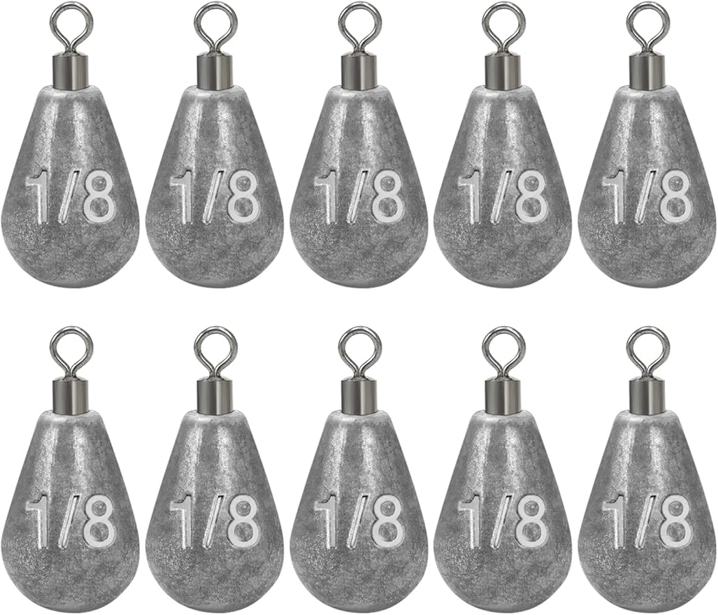 BLUEWING Casting Swivel Bell Sinkers Fishing Weights 1/2oz-8oz Drop Shot Dipsey Lead Saltwater