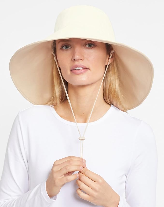Solbari Ultra Wide Brim Sun Hat UPF50+ Packable UV Sun Protection Hats with Full Coverage Brim