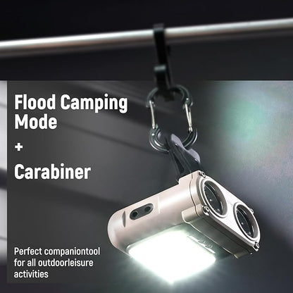 LED Hard Hat Light, 800Lumens Rechargeable Dimmable Clip on Cap Lights, 180°Adjustable Hands Free Hat Flashlight Headlamp Waterproof for Running, Camping, Hunting, Cycling (Olive Green)