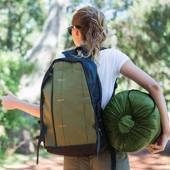 Camping Sleeping Bag 3 Seasons Warm & Cool Weather, Lightweight, Waterproof, Portable Backpacking for Adults & Kids - Camping Essentials Gear Accessories Hiking Travel