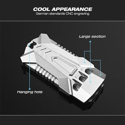 Emergency Whistles Lifeguard Safety Whistle with Lanyard and Keychain for Outdoor Camping Hiking Boating Backpacking Fishing Kayak Kids Rescue Signaling Loud Survival Whistle