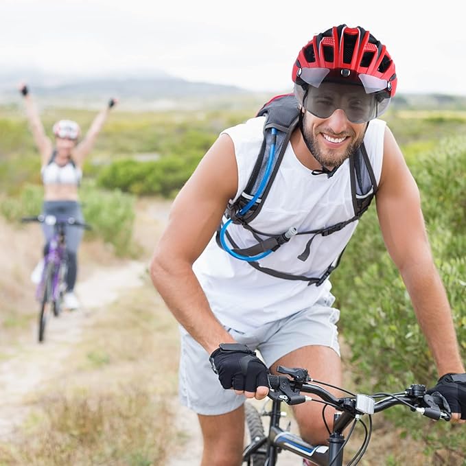 Shinmax Bike Helmet, CPSC/CPC Bike Helmet for Adult Men Women with Magnetic Goggles&Led Back Light Cycling Helmet Adjustable SM-T69