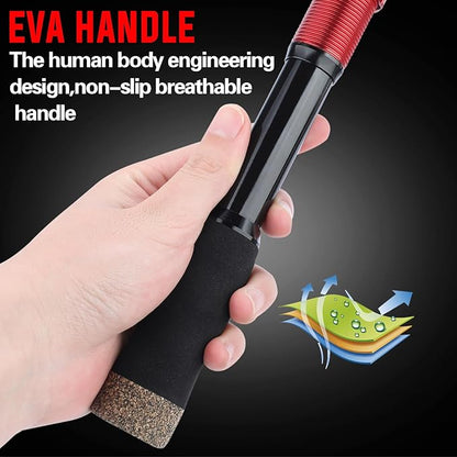 Sougayilang Portable Telescopic Fishing Rod with Carbon Fiber Material and Precision Carved Reel Seat - Suitable for Saltwater and Freshwater Fishing