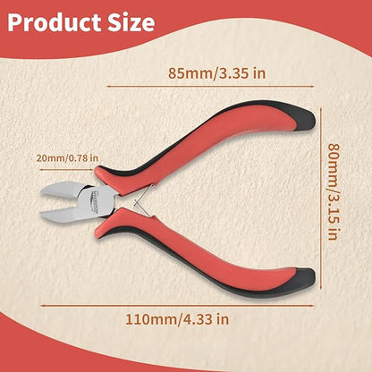 Wire Cutters 4"-5 Pack Side Cutters for Jewelry Making with Spring Loaded for DIY, Craft, Repairing