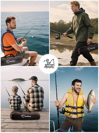 Fishing Pole Kit 6.89FT, Carbon Fiber Telescopic Fishing Rod and Reel Combo with Spinning Reel, Line, Bionic Bait, Hooks and Carrier Bag for Adult Teens Beginners