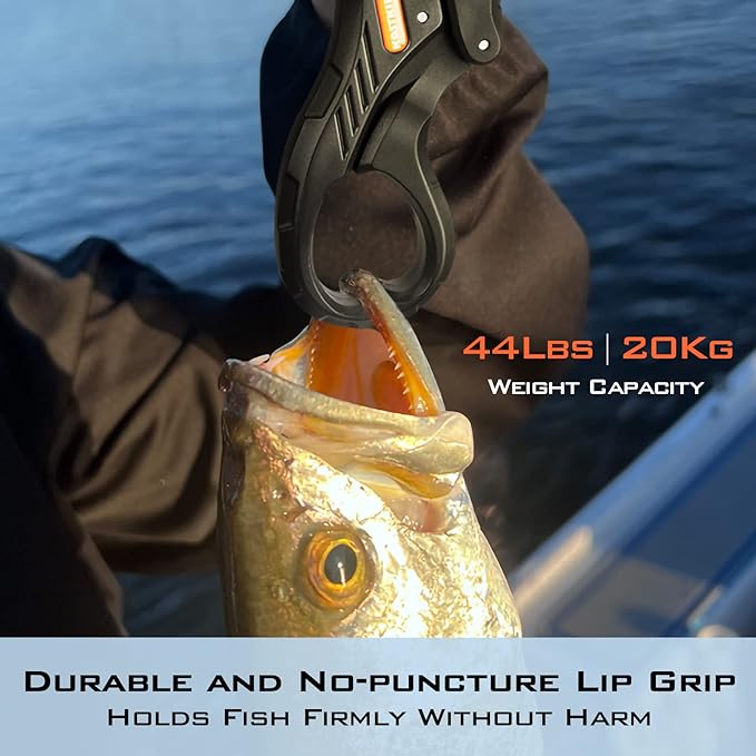 KastKing Pontus Fishing Net, Foldable & Lightweight Landing Net with Built in Length Scale, Strength Aluminum Handle, Fishing Gear and Gift for Men