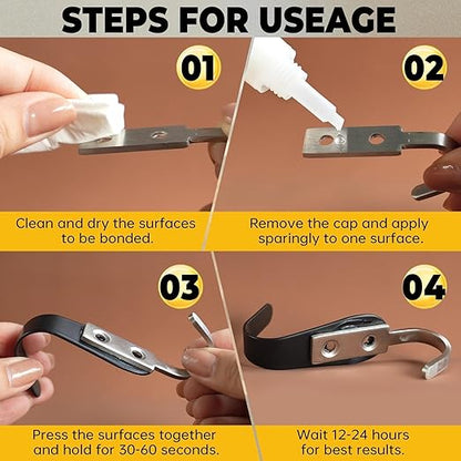 Liquid Super Glue for Metal, 30g Clear Instant Thick CA Glue for Stainless Steel Aluminum DIY Crafts and Repairs, Fast Drying High Strength All Purpose Permanent Professional Cyanoacrylate Adhesives