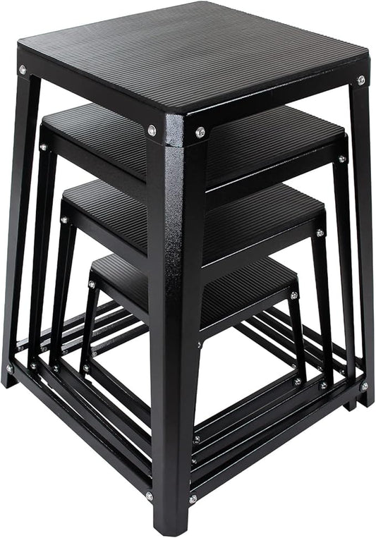 Plyometric Jump Box, 12/18/24/30 Inch Fitness Exercise Step Up Box for Home Gym, Step Exercise Platform for Workout & Strength Training