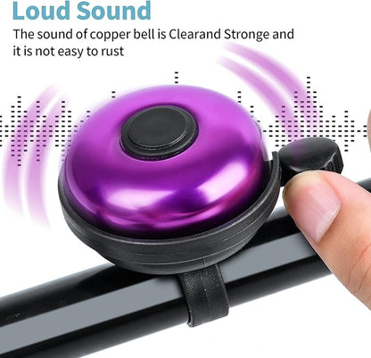 Classic Bike Bell, Aluminum Bicycle Bell, Loud Crisp Clear Sound Bicycle Bike Bell for Adults Kids
