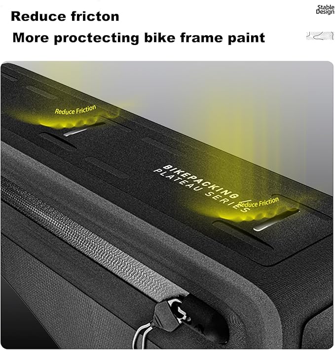 Rhinowalk Bike Triangle Frame Bag Waterproof IPX4 Slim Fit Cycling Storage Pouch for MTB & Road Bikes (Size 2.6L)