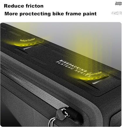 Rhinowalk Bike Triangle Frame Bag Waterproof IPX4 Slim Fit Cycling Storage Pouch for MTB & Road Bikes (Size 2.6L)