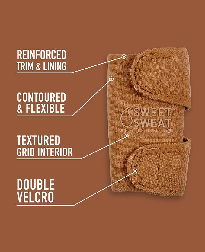 Sports Research Sweet Sweat Waist Trimmer (Core Series) - Premium Sweat Enhancing Fitness Band for Women & Men