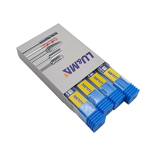 SA-1 Cylindrical End Head Rotary Burr for Efficient Grinding,4pcs by LU&MN