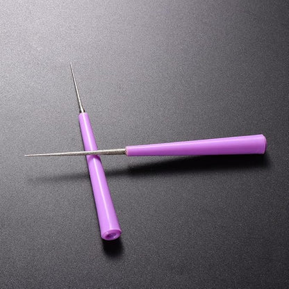 EXCEART Bead Hole Reamer Needle Opener Drill Puncher - Bead Reamer Set Hole Opener for Glass Plastic Metal Jewelry Making Hand Drill