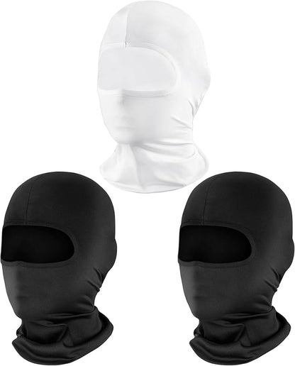 Pukavt 2 Pack 3 Hole Winter Knitted Mask, Full Face Cover Ski Mask Warm Balaclava for Skiing, Motorcycle, Snowboard