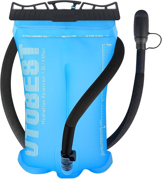 Hydration Bladder,TPU Water Bladder,Water Bladder for Hiking Backpack,BPA Free,Wide Opening,Leak-Proof,Water Reservoir for Hiking Cycling Camping Running