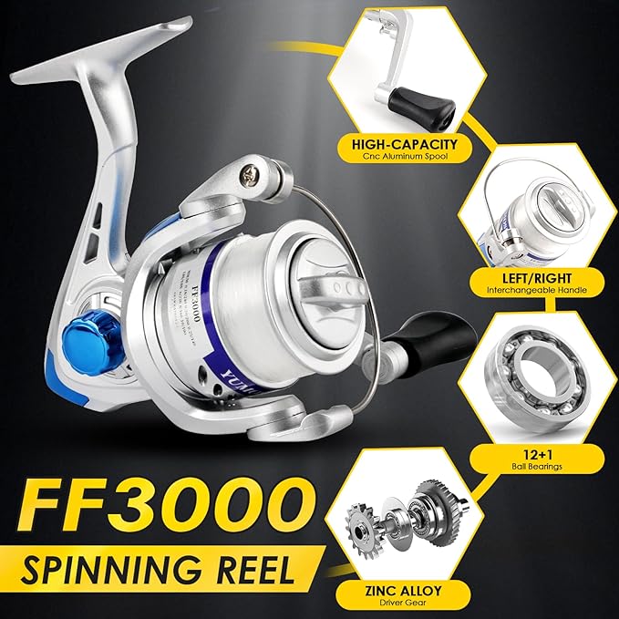 Telescopic Fishing Rod Reel Kit 2pcs 6.89FT Collapsible Spinning Pole Reel Combo Compact Fishing Lures Tackle Accessories Lightweight Travel Fishing Gear Set for Saltwater Freshwater Fishermen Gift