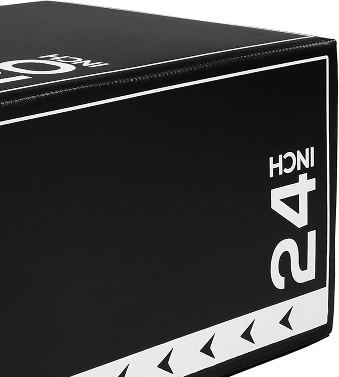 BalanceFrom 3-in-1 Foam Plyometric Jump Box for Home Gym with Multiple Height Options – Versatile Plyo with Non-Slip Surface for Strength, HIIT, Step-Ups, and Agility Training