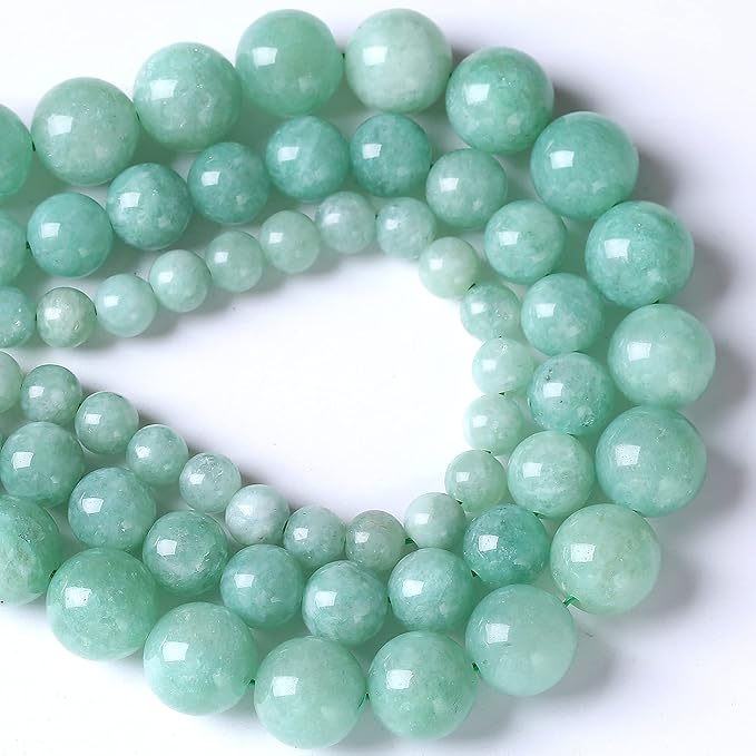 6mm 60pcs Natural Stone Burmese Jade Beads for Jewelry Making DIY Bracelet Crystal