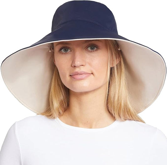 Solbari Ultra Wide Brim Sun Hat UPF50+ Packable UV Sun Protection Hats with Full Coverage Brim