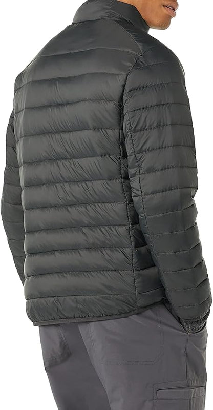 Amazon Essentials Men's Packable Lightweight Water-Resistant Puffer Jacket (Available in Big & Tall)