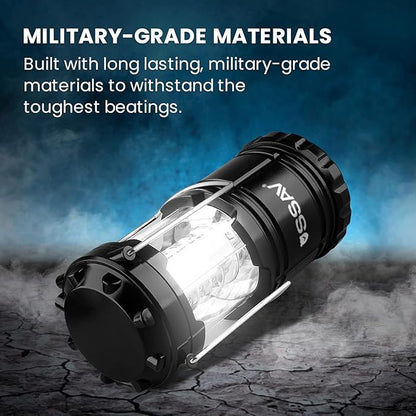 Bright LED Emergency Lantern – Ideal for Power Outages, Hurricanes & Camping – Portable, Waterproof & Batteries Included (2 Pack)