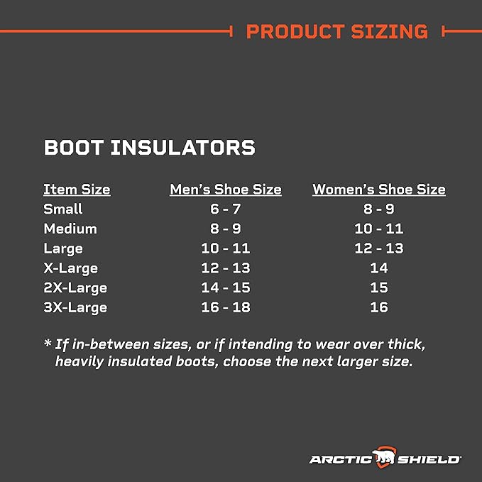 ArcticShield Over The Boot Insulators for Hunting, Fishing & Outdoors