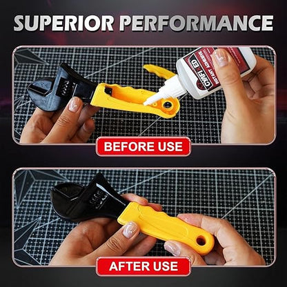 Thick Super Glue 56.8 Gram (2oz), Clear Heavy Duty Ca Glue Repair Wood Furniture Plastic Crafts Shoe Sole, All Purpose Cyanoacrylate Adhesive for Woodworking Ceramic Leather Metal Glass Pottery